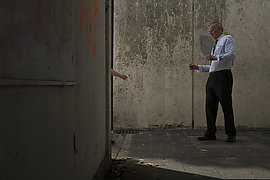 Man standing in room